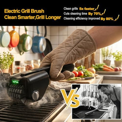 Electric Grill Brush, Rechargeable BBQ Cleaner - Image 3