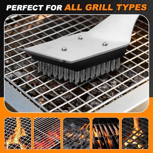 BBQ Grill Cleaning Brush Scraper - Image 5
