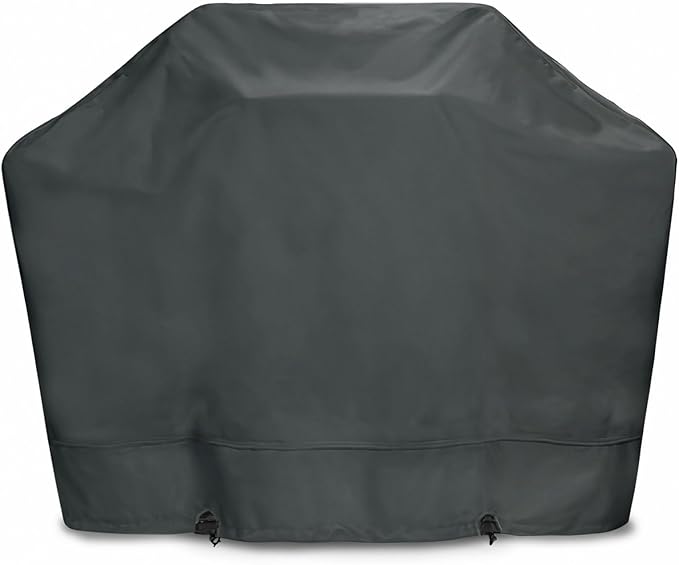 Eevelle Meridian Patio BBQ Grill Cover for Outdoor Grill - Marine Grade Fabric - Durable - Waterproof Covers - All-Weather Protection Barbeque Gas Grill Cover – (48" H x 64" W x 24" D, Charcoal Gray)