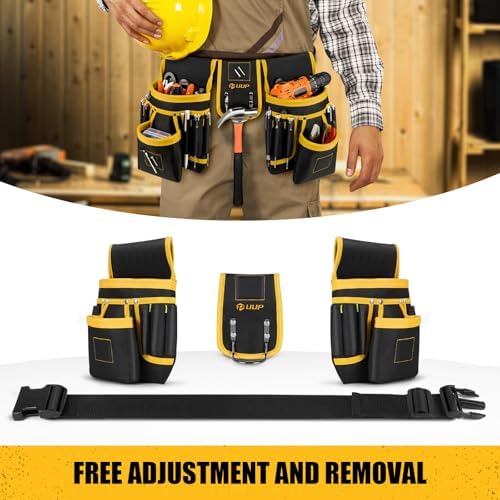 Magnetic Tool Belt for Men, 26 Pockets Heavy Duty Nail Tool Pouch Dad Gift - Image 5