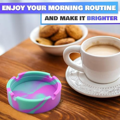Silicone Ash Tray Outdoor, 3 Pack, 3.3x0.9 in - Image 5