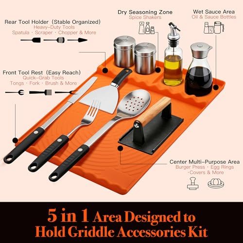 Silicone Grill Mat for Blackstone Griddle Accessories - Image 3