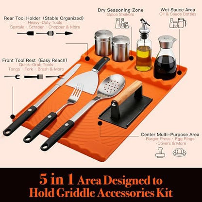 Silicone Grill Mat for Blackstone Griddle Accessories - Image 3