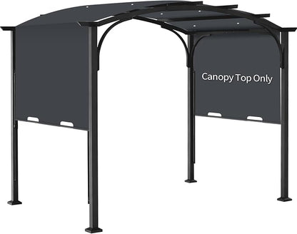 slashome 200 x 103 Pergola Replacement Canopy, Fits L-PG152PST-B, Dark Gray | by SLASHOME