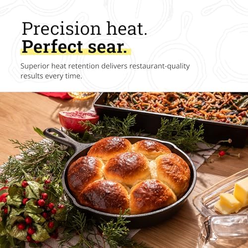 Lodge Pre-Seasoned Cast Iron Skillet, 9 Inches - Image 5