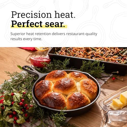 Lodge Pre-Seasoned Cast Iron Skillet, 9 Inches - Image 5