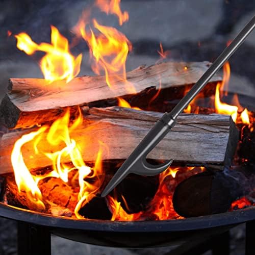 himaly 32" Fireplace Fire Pit Poker Stick & 26" Tongs Heavy Duty Tool Set - Image 5