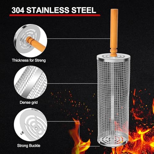 2PCS Nesting Grill Baskets - Image 4