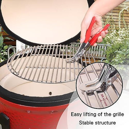 Vankey Grill Grate Lifter Gripper, Stainless Steel Grill Grid Lifter - Image 5