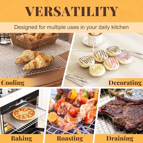 2 PCS Grid Wire Baking Cooling Racks - Image 6