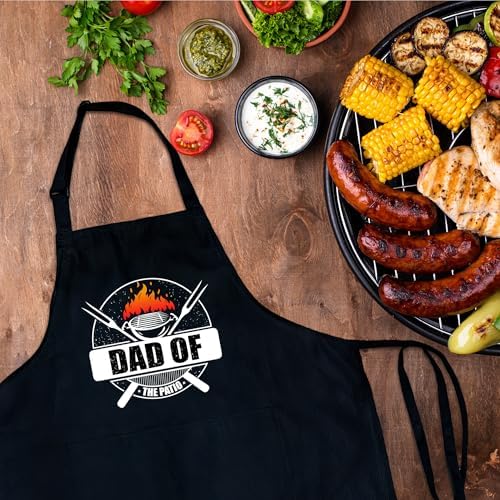 Funny Aprons For Men, Father's Fathers Day Kitchen Gifts For Dad Father Daddy - Image 4