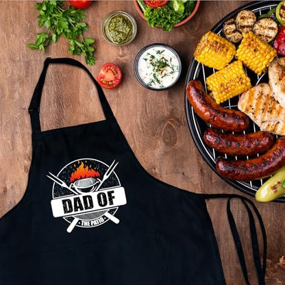 Funny Aprons For Men, Father's Fathers Day Kitchen Gifts For Dad Father Daddy - Image 4