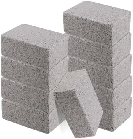 SEUNMUK 10 Pack Grill Stone Cleaning Brick Block, 3.9x2.8x1.6 Inch Gray Pumice by SEUNMUK