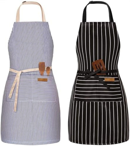 BeLuyi 2 Pack Adjustable Bib Apron by BELUYI