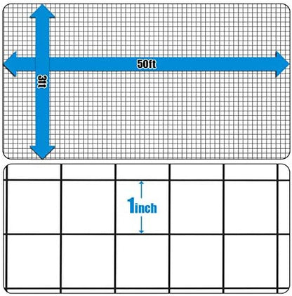 Fencer Wire 16 Gauge Black Vinyl Coated Welded Wire Mesh Size 1 inch by 1 inch (c. 3ft. x 50ft.)