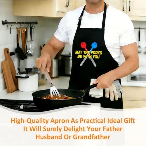 Funny Aprons For Men, Father's Fathers Day Kitchen Gifts For Dad Father Daddy - Image 6