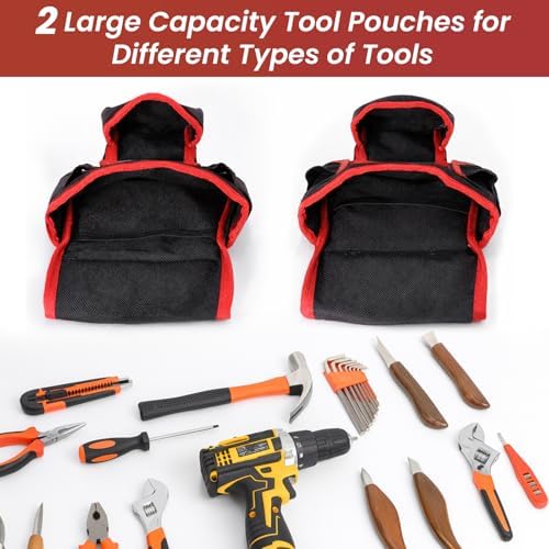FamilyKit Tool Belt With Suspenders, Magnetic Heavy Duty Tool Belts - Image 4