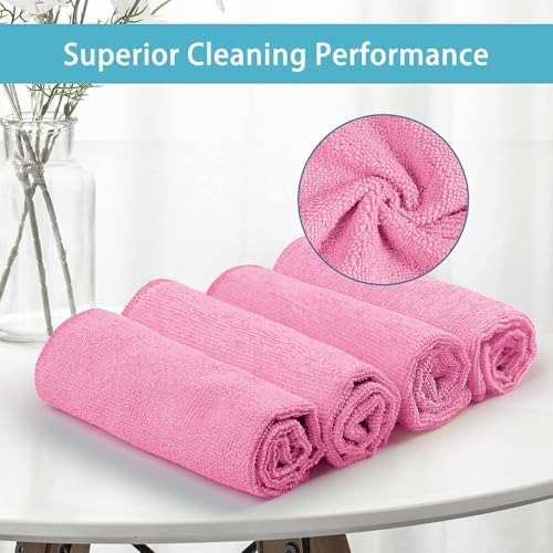 HOMEXCEL 50PK Microfiber Cleaning Cloth, Cleaning Rag - Image 2