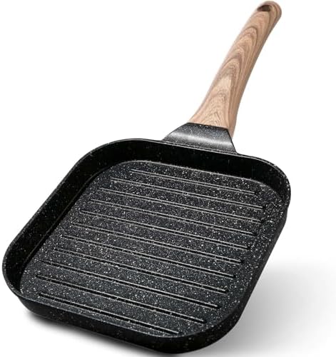 ESLITE LIFE 7 Inch Nonstick Small Grill Pan by ESLITELIFE