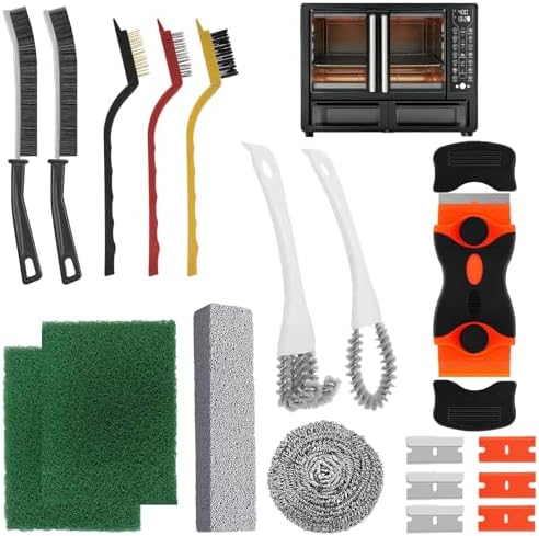 Heavy Duty Oven Cleaner Brush Set, Oven Cleaning Accessories Tools, by Unknown