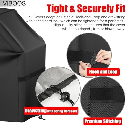 Grill Cover, 58 inch BBQ Gas Grill Cover - Image 4