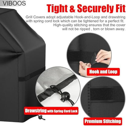 Grill Cover, 58 inch BBQ Gas Grill Cover - Image 4