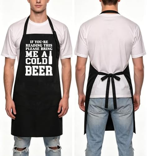 Rosoz Funny BBQ Black Chef Aprons - Image 4