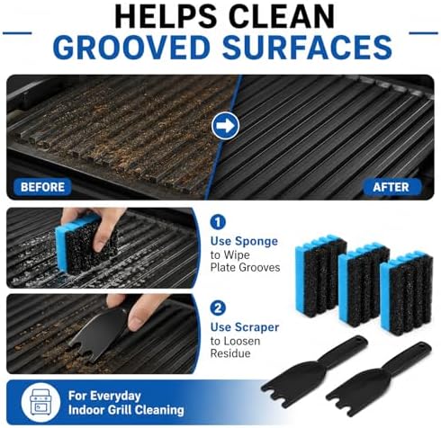 4PCS Grill Cleaning Sponge + 2PCS Scraper - Image 6