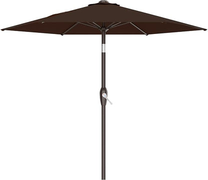 7.5FT Patio Umbrella Table Market Umbrella w/Tilt and Crank, Heavy-Duty Outdoor by AreShark