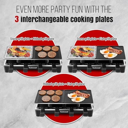 Raclette Grill, Techwood Electric Indoor Grill - Image 3