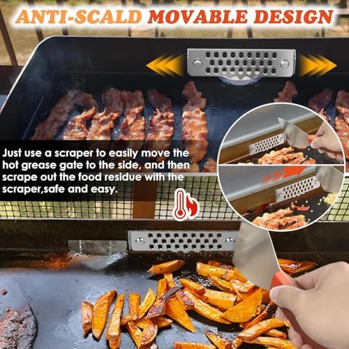 Griddle Accessories of Blackstone Grease Gate Blocker, Grease Gate - Image 3