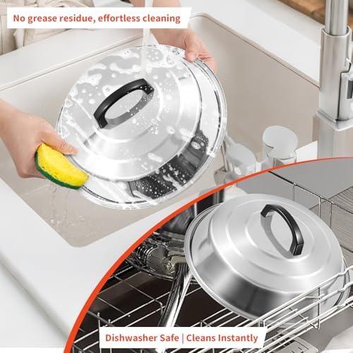 12 Inch Stainless Steel Cheese Melting Dome - Image 6