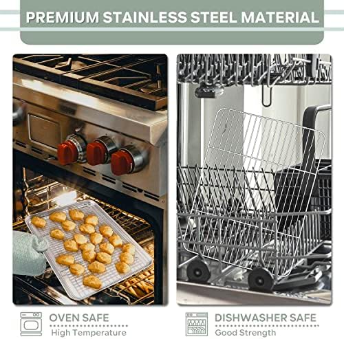 Herogo Cooling Rack Set of 4, Stainless Steel Cooking Baking Rack, Fit Various - Image 4