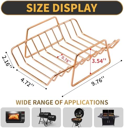 Multi-Purpose Grilling Rack, Rib Rack, V-Rack - Image 2