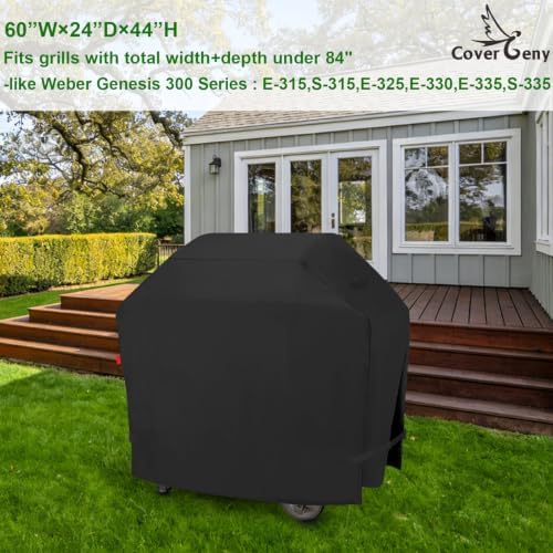 Grill Cover for Weber Genesis E-315, S-335; Char-Broil 28" Cooking Station; - Image 2