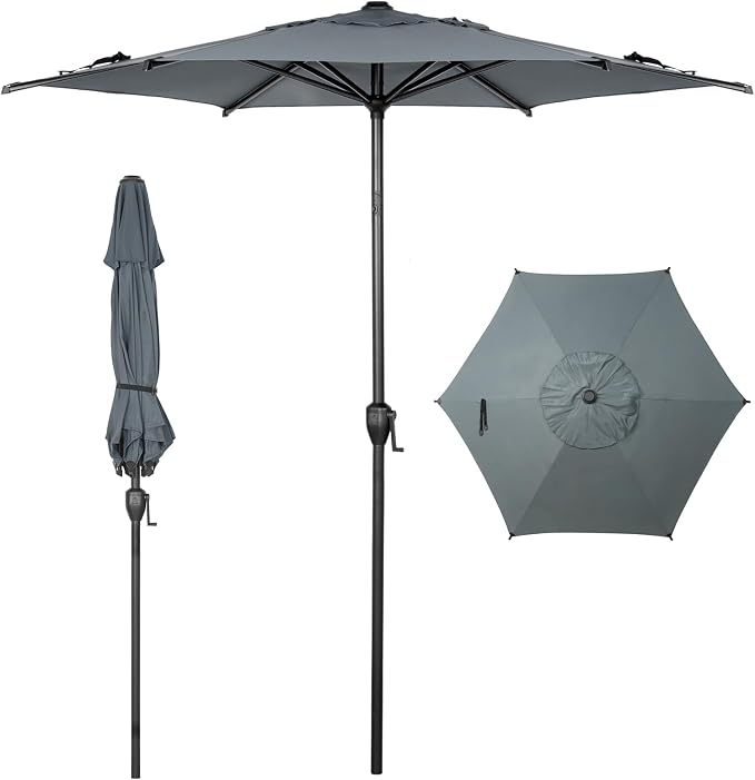 Abba Patio 7.5FT Lyon Outdoor Patio Umbrella Outdoor Table Umbrella by AbbaPatio