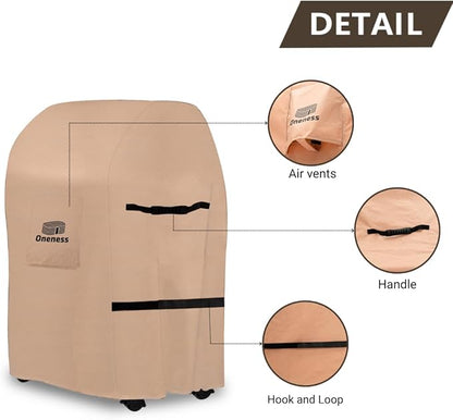 Oneness 32 inch Waterproof Weather Resistant BBQ Gas Grill Cover for Weber Spirit Char-Broil Performance,No Fading Within 2 Years