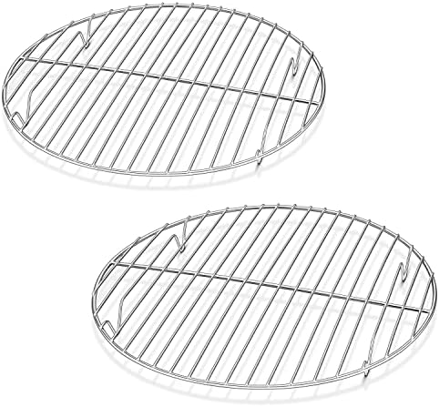 Herogo Round Cooling Cooking Rack Set of 2, 10.6 Inch Stainless Steel Large by Herogo