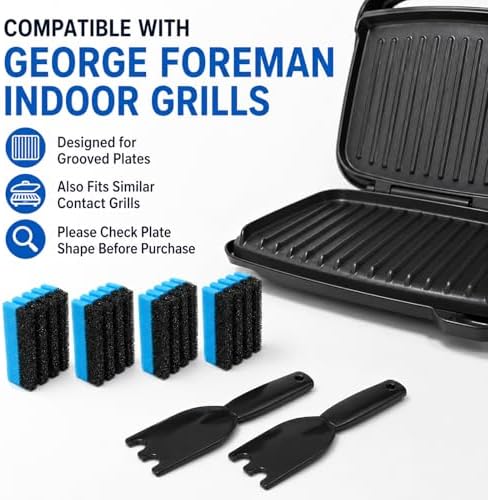 4PCS Grill Cleaning Sponge + 2PCS Scraper - Image 3