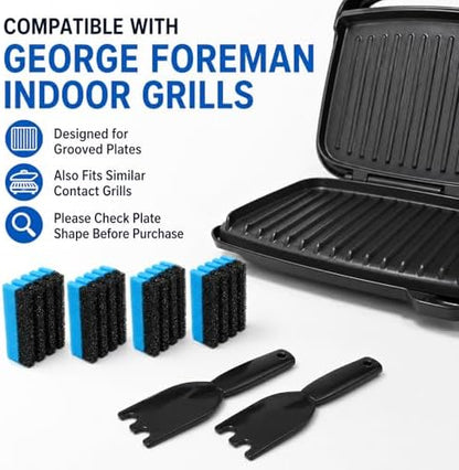 4PCS Grill Cleaning Sponge + 2PCS Scraper - Image 3