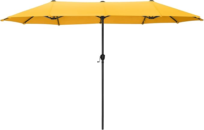 13 ft Large Double-Sided Patio Umbrella, Outdoor Umbrella, Market Umbrella by HERASPALACE