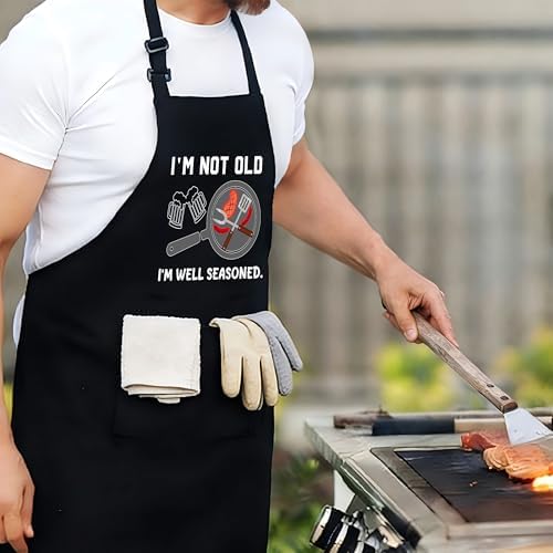 Funny Aprons For Men, Father's Fathers Day Kitchen Gifts For Dad Father Daddy - Image 3