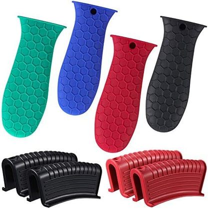 Patelai 8Pcs Silicone Cast Iron Handle Cover by Patelai