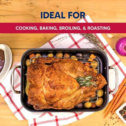 HIC Kitchen Roasting Baking Broiler Rack, Chrome-Plated Steel, Holds Smaller - Image 2