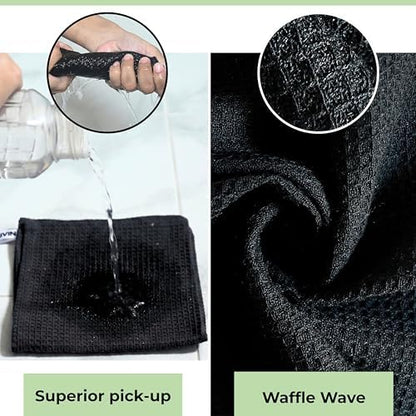 Black Cotton Cleaning Rags For Housekeeping - Image 4