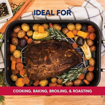 HIC Kitchen Roasting Octagonal Baking Rack, Chrome-Plated Steel Wire, Fits Oval - Image 2