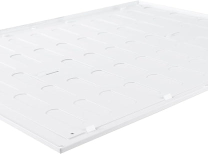 Vent Systems 16" x 12" Inch (Outer Dimensions) Metal Air Vent Grille - White Adjustable Register Vent Cover - Open/Close Air Supply Intake Wall Vent - Heating/Cooling Ceiling Grille for House, Garage