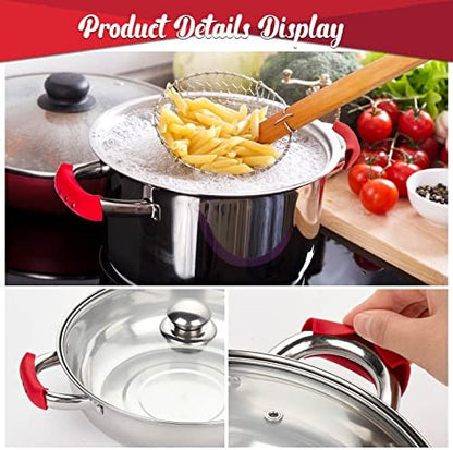 10Pcs Cast Iron Handle Cover, Silicone Pot Holders - Image 5