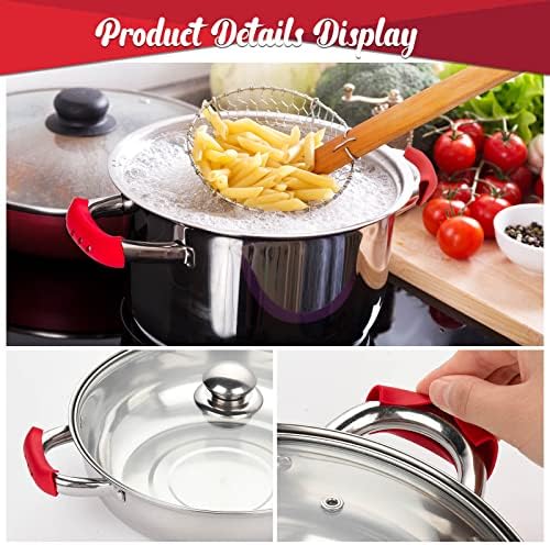 2 Pcs Cast Iron Handle Cover, Silicone Hot Handle Holder - Image 6