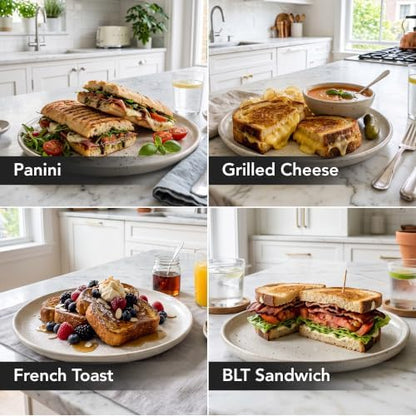 OVENTE Electric Sandwich Maker, 750W Non-Stick Plates - Image 6